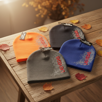 Gorros de punto personalizados con estampado de goma y bordado de ciudad, gorros cálidos de invierno, gorras de marca para hombre al por mayor, gorras de diseñador