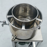 Mezclador de Alimentos de Acero Inoxidable con Descarga Fácil y Diseño de Salida de Agua para Bolas de Mariscos y Salsas Picantes