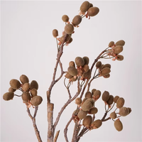 Branches artificielles de kiwi en plastique Yida, tiges de baies, décoration minimaliste Wabi Sabi pour vase, centre de table et photographie