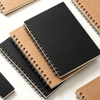 Carnets de notes en kraft avec impression de logo personnalisé, promotion, qualité supérieure, spirale, lignage collège