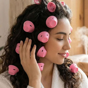 40 Stück Magische Silikon-Lockenwickler Hitzefreie Haarwickler Set Magische Lockenwickler 20 Große + 20 Kleine Glockenwickler für DIY-Styling - Product Image 4