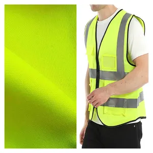 Wholesale 100%Polyester High Visibility Water Resistant Reflective Fabric For Safety Clothing