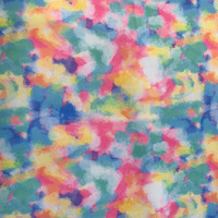 Tissu scuba Super Tchno personnalisé, imprimé numérique coloré, en crêpe de polyester, pour sweat-shirt