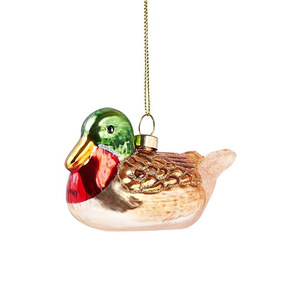 Décorations de Noël suspendues originales, canard de ferme en verre soufflé à la main, ornements d'<span class=keywords><strong>arbre</strong></span>, décorations de vacances, Noël à la maison - Product Image 3