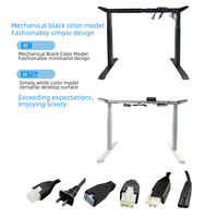 Estructura de Escritorio Ergonómica Premium con Doble Motor y Altura Ajustable, 3 Etapas de Elevación, Bloqueo de Posición de Memoria en las Patas