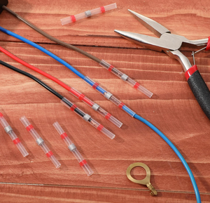 חוט אדום הלחמה חוטי מסופי בוץ חום לכווץ עבור awg 22-18 עשוי חומר פה - Product Image 6