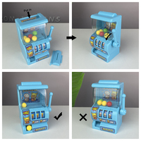 Jeu de machine à sous miniature à manivelle, motif cochon de dessin animé mignon, interactif et éducatif, pour petit bureau