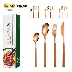 Juego de Cubiertos de Acero Inoxidable de 16/20/24 Piezas, Cubertería Occidental Duradera en Caja de Regalo, para Uso en el Hogar y Restaurantes - Product Image 4
