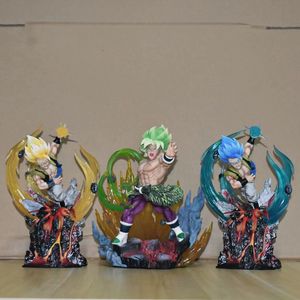 Figurine <span class=keywords><strong>Dragon</strong></span> <span class=keywords><strong>Ball</strong></span> Gogeta Broli Cheveux Bleus Série Résonance Super Saiyan, Figurine d'Action Anime, Ornement Personnage de Dessin Animé - Product Image 1