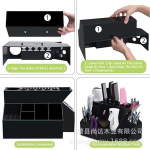 Caja de almacenamiento para peluquería, soporte desmontable para herramientas de peinado, adecuado para peines, pinzas, tijeras, multifuncional - Product Image 3