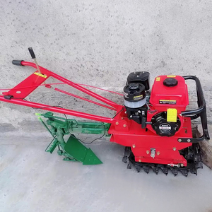 Outils professionnels de préparation des terres agricoles Piste diesel Micro Tiller Mini Tiller Chain Rail Tiller - Product Image 1