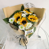 Pegatinas Personalizadas con Citas Florales, Etiquetas para Envolver Ramos, Regalo de Jubilación para Mujer Sabia, Pegatina Autoadhesiva Impermeable con Mensaje de Luz Solar