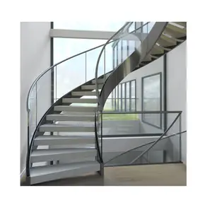 <span class=keywords><strong>Escaleras</strong></span> de Caracol de metal forjadas a mano modernas para interiores Escalera curva de Villa de lujo y <span class=keywords><strong>escaleras</strong></span> ahorradoras de espacio - Product Image 1