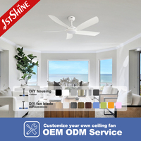Ventilador de Techo 1stshine con Control Remoto, Eficiente, de Alta Calidad, con Motor de Corriente Continua de Alto Rendimiento y Luz LED