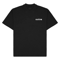 Vente en gros T-shirt vierge avec logo personnalisé 230 g/m² de coton coupe décontractée t-shirt à col montant et épaules tombantes