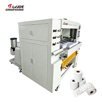 Machine de découpe de rouleaux de papier thermique avec guidage automatique du ruban pour une coupe nette des rouleaux de papier de fax