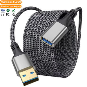 สายต่อขยาย USB 3.0 แบบถักไนลอน ความยาว 1 ม./2 ม./สั่งทำพิเศษ พร้อมหัวต่อชุบทอง รองรับการถ่ายโอนข้อมูลความเร็วสูง 5Gbps รุ่น Longkay - Product Image 1
