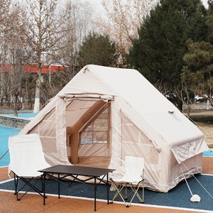 Grande tente familiale d'extérieur pour le <span class=keywords><strong>camping</strong></span>, toile Oxford imperméable avec fonction gonflable en coton aérien pour le glamping - Product Image 6