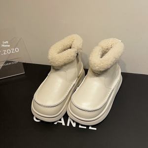 <span class=keywords><strong>Bottes</strong></span> de neige épaisses doublées de polaire pour enfants TBS Fermeture éclair latérale Antidérapantes <span class=keywords><strong>Bottes</strong></span> en cuir tendance - Product Image 2