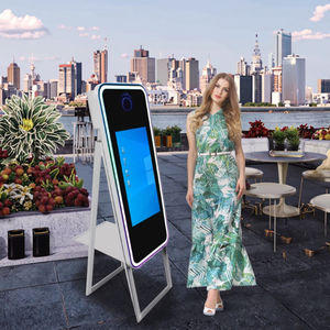 Cabina de Fotos Interactiva Apexscn Retro Flawless X <span class=keywords><strong>Mior</strong></span> Tower de 40 Pulgadas, Espejo Mágico para Selfies, Fiestas y Eventos - Product Image 1