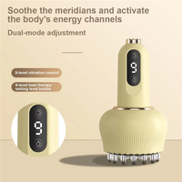 Set de Terapia de Masaje Eléctrico Multifunción Gua Sha y Ventosas Inteligentes para Alivio del Dolor y Celulitis