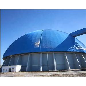 LF Toiture métallique voûtée préfabriquée Structure en acier Boule boulonnée Dôme de stockage Arche de construction Hangar à charbon - Product Image 1