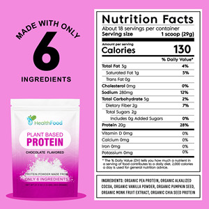 Factory Direct Plant Based Protein Powder Helps Support Endurance Recovery Supports Metabolism Chocolate Flavored Powder - Product Image 2