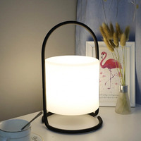 Lampe de bureau LED sphérique sans fil portable rechargeable et réglable chambre hôtel suspension sans fil avec télécommande