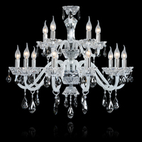Decoración interior Sala de estar Techo de cristal Lámpara colgante Comedor Dormitorio Candelabro de cristal