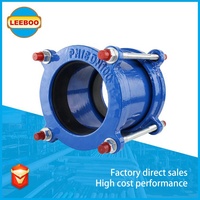 Raccord rapide en fonte ductile à prix d'usine, revêtu d'époxy, universel, large gamme d'adaptateurs à bride pour tuyaux en PVC et HDPE