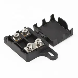 2 Way ANG AFS ANS MIDI Fuse Holder Block Box Heat Resistance Nylon PA66 Base 80A for Car Vehicle Motor Audio Amplifier Inverter