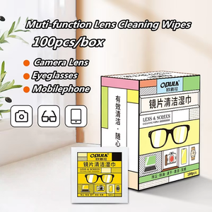 Lingettes désinfectantes pour écran de lunettes jetables <span class=keywords><strong>POWERCLEAN</strong></span>, emballées individuellement, logo en feuille d'argent, fabriquées en Chine - Product Image 3