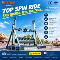 Manège à grande vitesse avec rotation à 360 degrés pour les projets de parcs d'attractions extérieurs et commerciaux