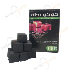 HQHC0025 HongQiang Import Cube Pure Coconut Shell Charcoal for Hookah Shisha