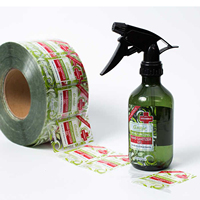 Autocollants personnalisés pour bouteilles avec estampage à chaud, étiquettes gaufrées pour produits cosmétiques et gels douche