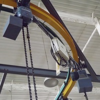 Cabina de pintura y horneado rentable con grúa interior y polipasto eléctrico para metales pesados