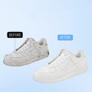 Crema blanca para el cuidado de los zapatos con espuma rica en esponja <span class=keywords><strong>Limpiador</strong></span> de <span class=keywords><strong>zapatillas</strong></span> multifuncional y eliminación de manchas Pasta de limpieza de zapatos - Product Image 5