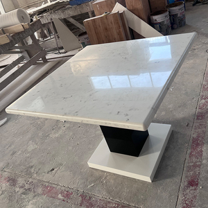 2025 superficie sólida piedra superior muebles mesa de comedor para el hogar mesas de cena cuadradas - Product Image 5