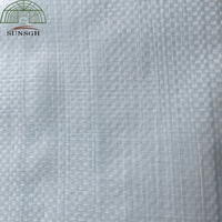 Toile anti-mauvaises herbes en tissu tissé, traitée anti-UV, noir/blanc/bleu, pour couverture de sol