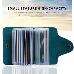 Portacarte portacarte portamonete portamonete portamonete portafoglio Custom Custom Custom manicetta per carte portafoglio da uomo in vera pelle - Product Image 6