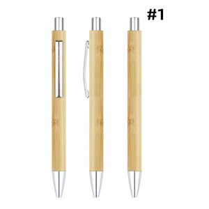 Bolígrafo de gel de bambú natural, bolígrafo promocional, estilista, grabado, respetuoso con el medio ambiente, cuerpo novedoso, tinta negra de 1,0mm, nuevo producto - Product Image 3