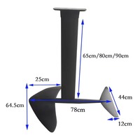 Pompe à air pour hydrofoil de surf en carbone modèle F002 pour utilisateurs unisexes de niveau intermédiaire avec fonction passive pour les eaux océaniques
