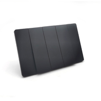 Interruptor de pared eléctrico tipo basculante de 3 módulos y 2 vías, estándar estadounidense, ultrafino, negro, nuevo, con tornillos, fabricado en China.