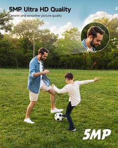 Cámara Exterior de 5MP, Cámara IP WiFi de 2.4/5.8 GHz, 360 °   Kit de Cámara Domo PTZ para el Hogar con Seguimiento Automático - Product Image 5