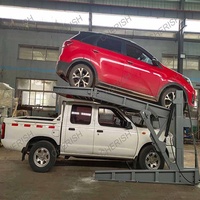 Ascenseur hydraulique vertical de stationnement de voiture de double niveau de stockage de basculement de poteau du garage 2 de maison de plafond bas