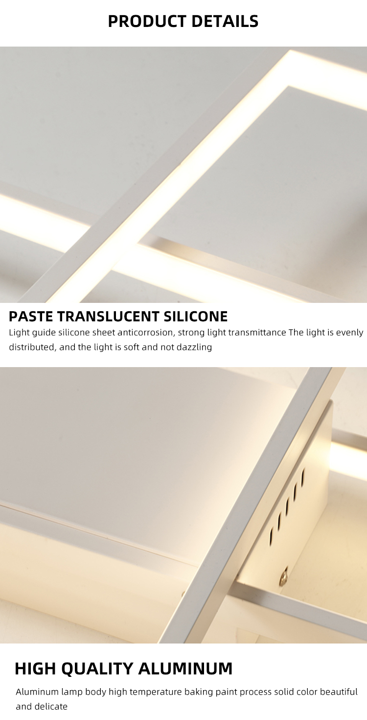 Minimalist Living Room ALuminum PC Ceiling Flush Mount Modern Led Ceiling Lamp