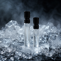 Flacon pulvérisateur en verre noir avec capuchon, vide, rechargeable, pour parfum, format voyage, emballage cosmétique, vente en gros