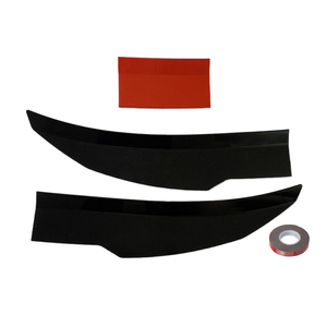 Aileron arrière de voiture en <span class=keywords><strong>ABS</strong></span> noir brillant avec fibre de carbone rouge - Product Image 1