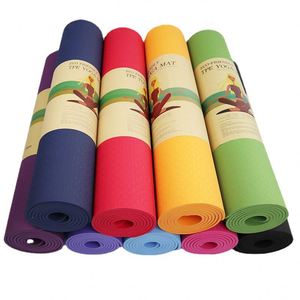 Crosste nouveau tapis de Yoga TPE durable et écologique populaire doux 6mm-8mm épaisseur mélange couleur pour la pratique du Yoga - Product Image 6
