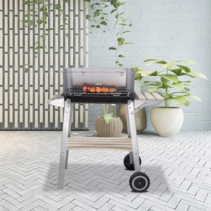 Barbecue au charbon de bois mobile sans effort avec roulettes, Design moderne <span class=keywords><strong>pour</strong></span> Camping en plein air, meilleures ventes d'amazon - Product Image 2